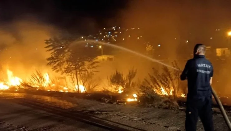 Hatay’da Asi Nehri çevresinde çıkan yangın söndürüldü